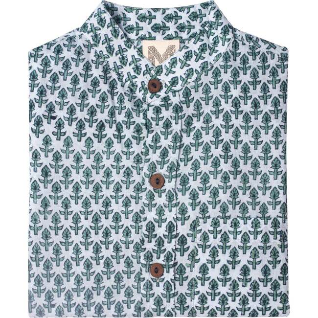 Block Printed Shirt for Men, Pondicherry