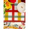 Block-Printed Table Cloth, Colaba Red - Party - 3