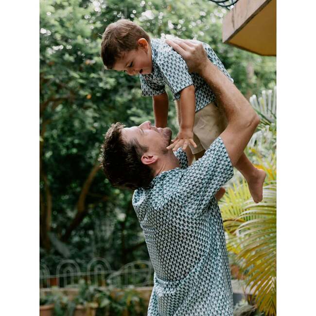 Block Printed Shirt for Boys, Marylebone - Polo Shirts - 4