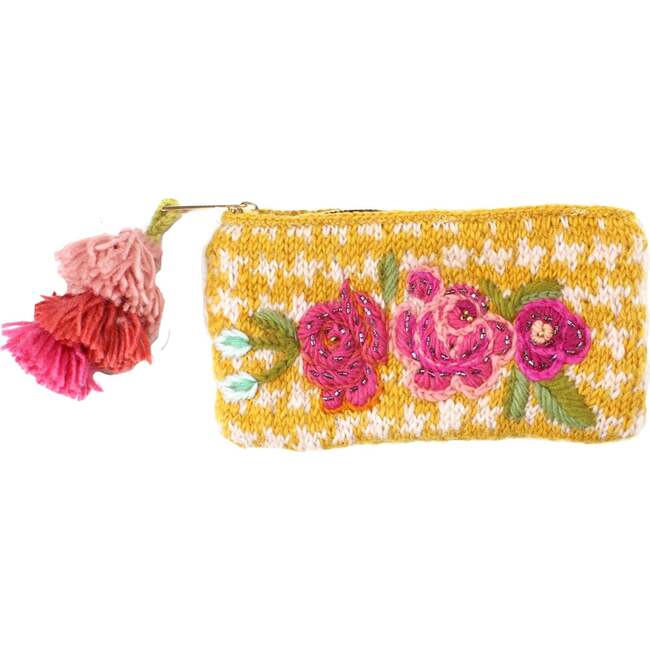 Women's Finoa Pouch, Mustard - Bags - 1