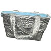 SILVER SHINING HEART PUFFY OVERNIGHT BAG - Bags - 3 - thumbnail