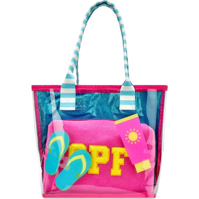 Pool Party Clear Tote 2-Piece Set