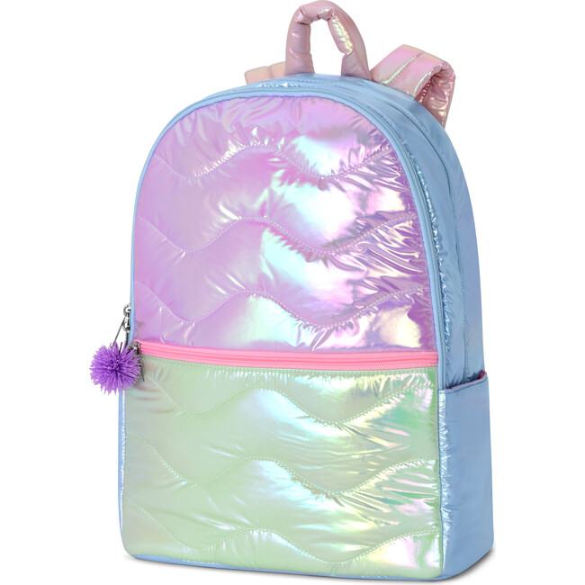 Color Block Quilted Backpack - Backpacks - 2