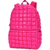 Hot Pink Shiny Puffer Backpack - Backpacks - 2 - thumbnail