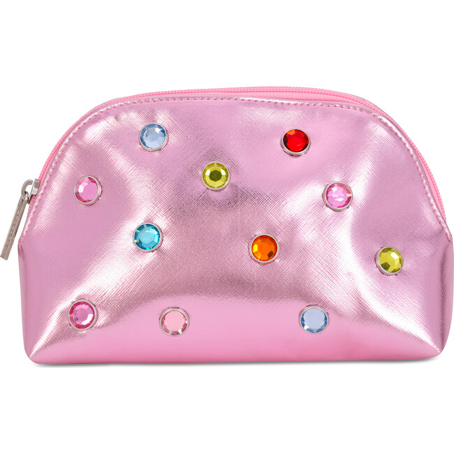 Pink Candy Gem Oval Cosmetic Bag - Bags - 1