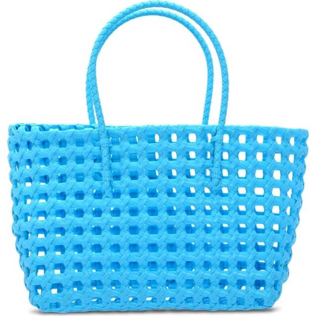Small Blue Woven Tote