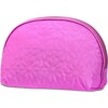 Puffy Flowers Oval Cosmetic Bag, Pink - Bags - 2