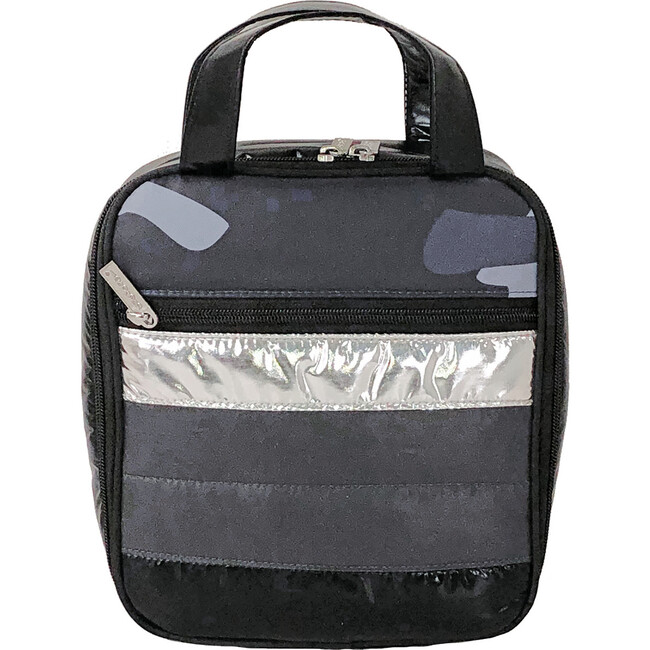 Black Camo Puffer Lunch Tote