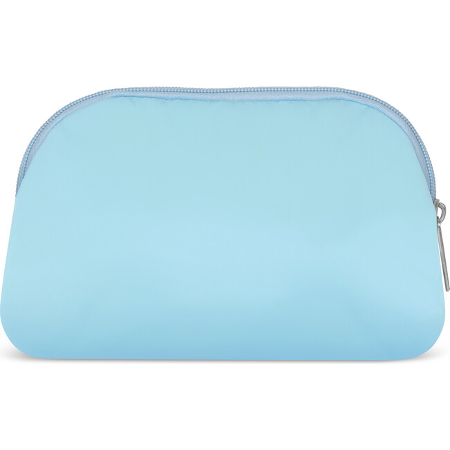 Happy Hearts Oval Cosmetic Bag, Blue - Bags - 2