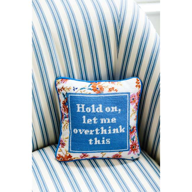 Overthink Needlepoint Pillow