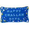Happy Challah Days Needlepoint Pillow - Decorative Pillows - 1 - thumbnail