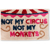 Not My Circus Bath Mat, Tan, Pink, Black, Red - Bath Accessories - 1 - thumbnail