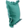 Darcy Linen Pillow, Green + Aqua - Decorative Pillows - 5 - thumbnail
