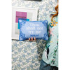 Try Me Needlepoint Pillow, Blue & White - Decorative Pillows - 5 - thumbnail