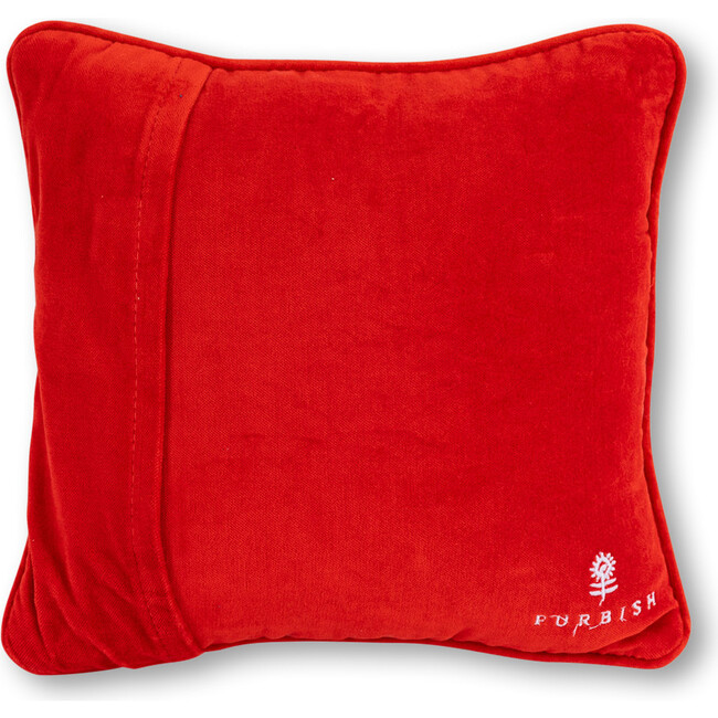 Boo Needlepoint Pillow, Pink, Black - Decorative Pillows - 3