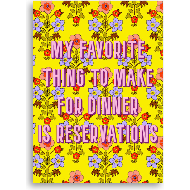 Statement Print, Reservations