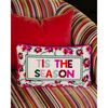 Tis The Season Needlepoint Pillow - Decorative Pillows - 2 - thumbnail