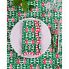 Pomegranate Napkins Set of 4, Green & Pink - Tabletop - 3 - thumbnail