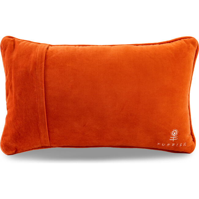 Haunt It Needlepoint Pillow, Orange, White - Decorative Pillows - 4
