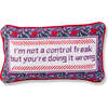 Control Freak Needlepoint Pillow - Decorative Pillows - 1 - thumbnail