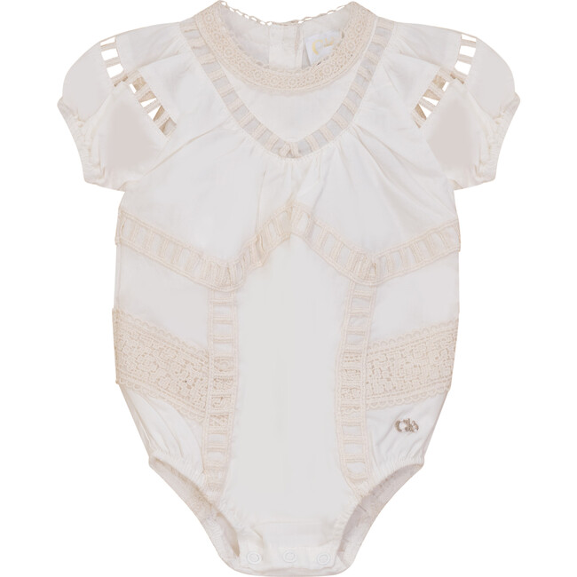 Woven Lace Bubble Off White