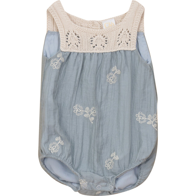 Woven Crinkle Bubble Blue