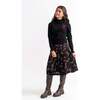 Woven Print Knit Set Black - Mixed Apparel Set - 2