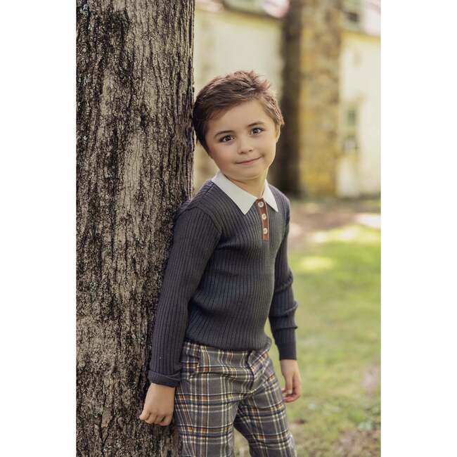 Multi Polo Rib Sweater Black - Sweaters - 3