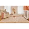 Floral Field Washable Wool Area Rug, Pink - Rugs - 2 - thumbnail