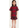 Children's Brushed Twill Short Set in Imperial Tartan - Pajamas - 2 - thumbnail