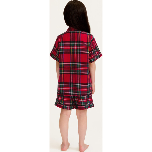 Children's Brushed Twill Short Set in Imperial Tartan - Pajamas - 5