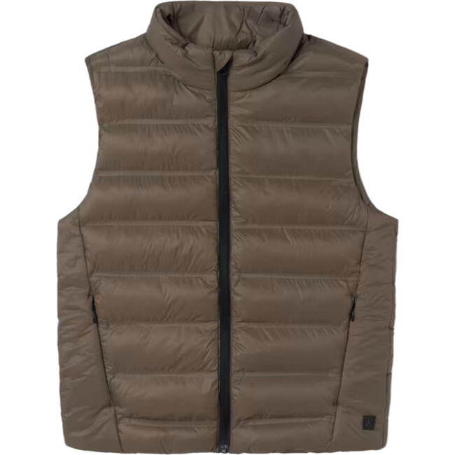 Boy Lightweight Padded Vest, Brown