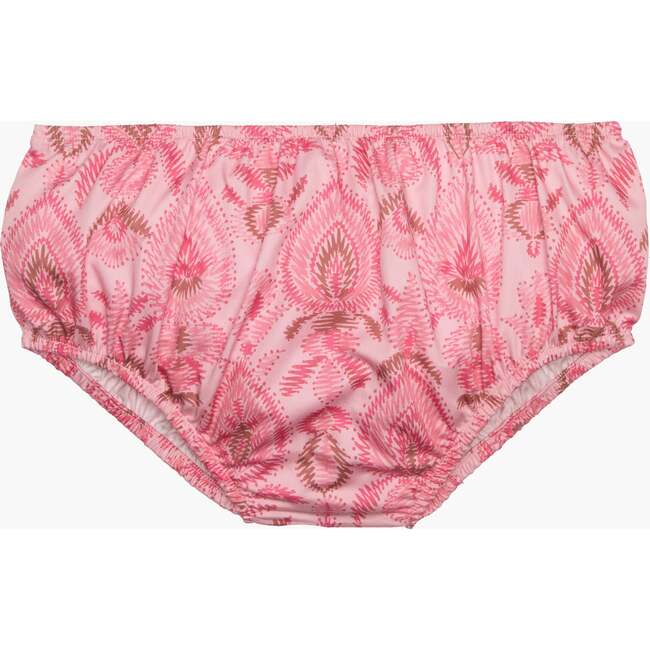 The Baby Ellie Nap Dress, Pink Palm Ikat