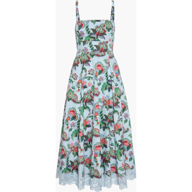 The Margot Dress,  Light Blue Jungle Floral