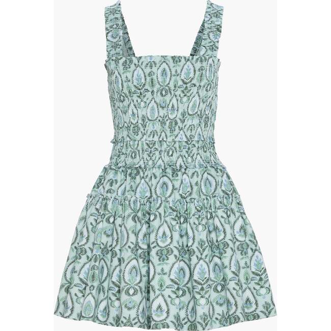The Azalea Mini Nap Dress,  Green Palm Ikat