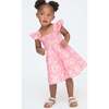 The Tiny Ellie Nap Dress, Pink Palm Ikat - Dresses - 1 - thumbnail