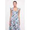 The Ellie Nap Dress, Light Blue Jungle Floral - Dresses - 3 - thumbnail