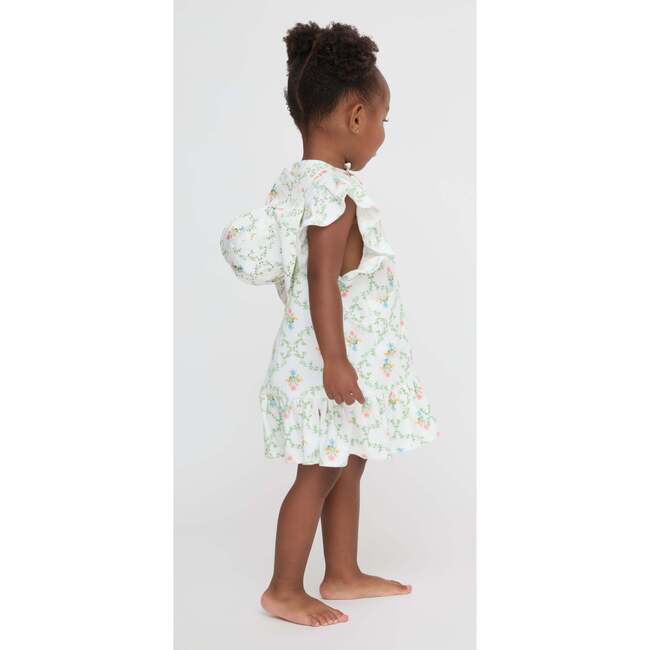 The Tiny Frankie Beach Dress, Pastel Trellis - Dresses - 3