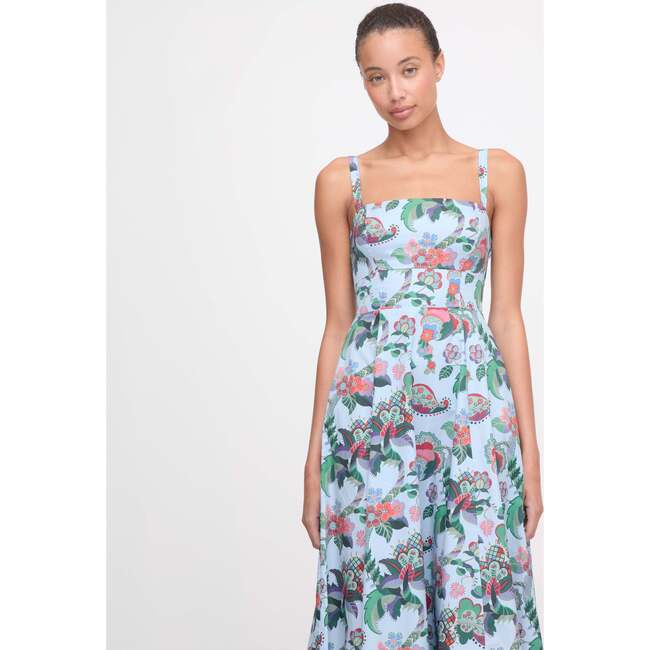 The Margot Dress, Light Blue Jungle Floral - Dresses - 4