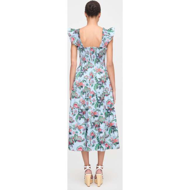 The Ellie Nap Dress, Light Blue Jungle Floral - Dresses - 5