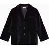 Black Fiesta Velvet Boy Jacket - Jackets - 1 - thumbnail