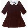 Chocolate Josefana Velvet Girl Drop Waist Dress - Dresses - 1 - thumbnail