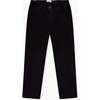 Black Elio Velvet Boy Trousers - Pants - 1 - thumbnail
