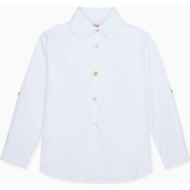 White Nico Long Sleeve Boy Shirt