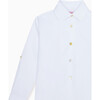 White Nico Long Sleeve Boy Shirt - Button Downs - 2