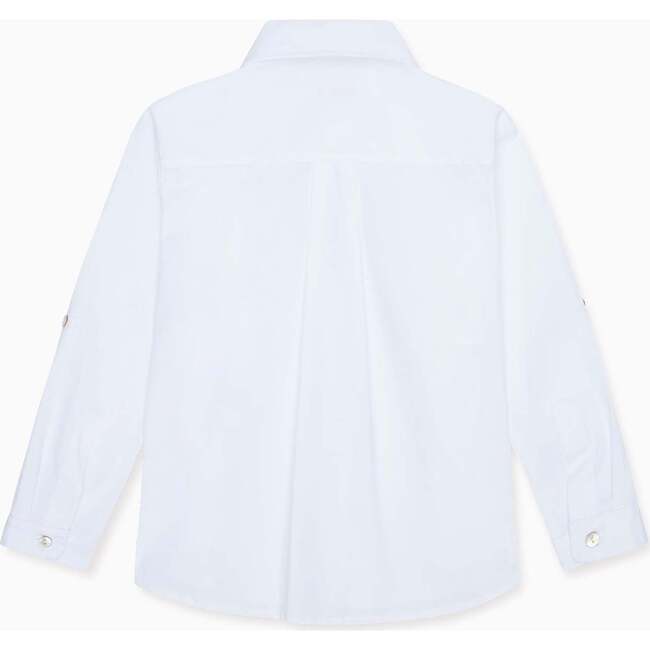 White Nico Long Sleeve Boy Shirt - Button Downs - 3