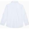 White Nico Long Sleeve Boy Shirt - Button Downs - 3