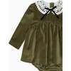 Green Antonella Velvet Baby Girl Set - Mixed Apparel Set - 3