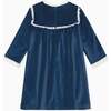 Blue Carolina Velvet Girl Empire Dress - Dresses - 4