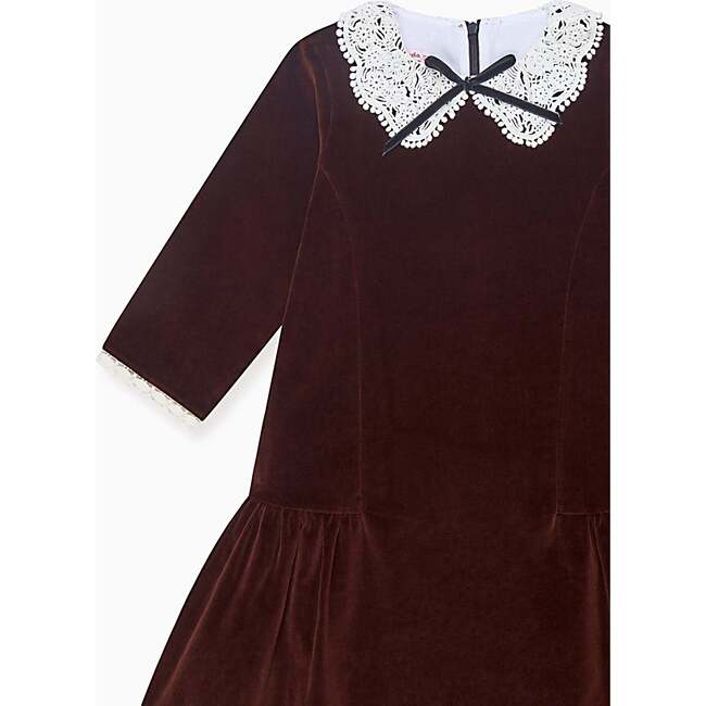 Chocolate Josefana Velvet Girl Drop Waist Dress - Dresses - 3